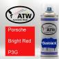 Preview: Porsche, Bright Red, P3G: 400ml Sprühdose, von ATW Autoteile West.
